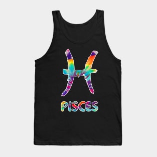 Pisces tie dye Tank Top